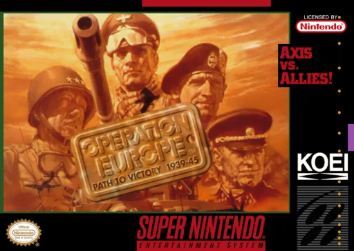 Operation Europe - Path to Victory 1939-45 (SNES) Box Art & Cover