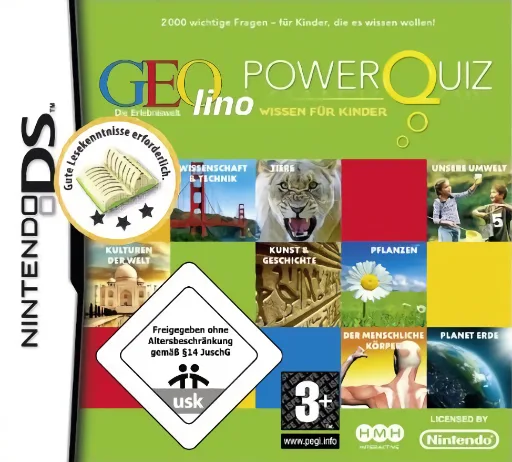 GEOlino PowerQuiz - Wissen fuer Kinder (DS) Box Art & Cover