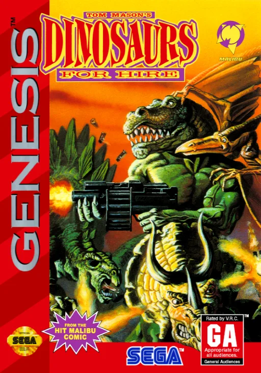 Tom Mason's Dinosaurs for Hire (MD) Box Art & Cover