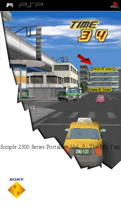 Simple 2500 Series Portable!! Vol.9: The My Taxi! (PSP) Box Art & Cover