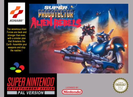 Super Probotector - Alien Rebels (SNES) Box Art & Cover