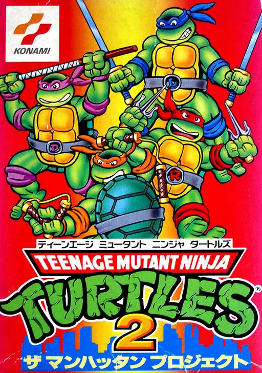 Ninja Turtle 2 - Manhattan Project (NES) Box Art & Cover