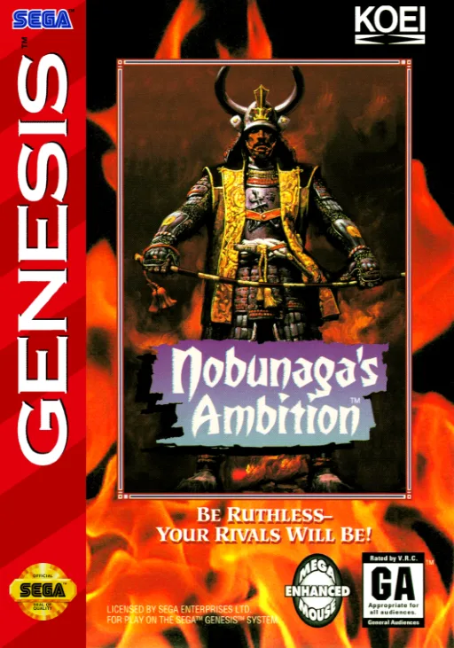 Nobunaga's Ambition (MD) Box Art & Cover