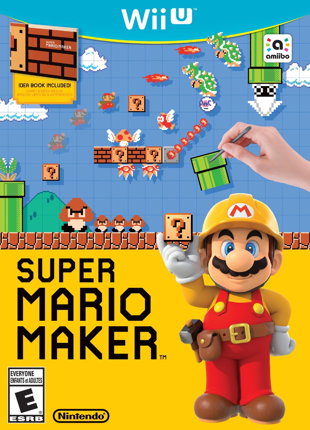 Super Mario Maker (WIIU) Box Art & Cover