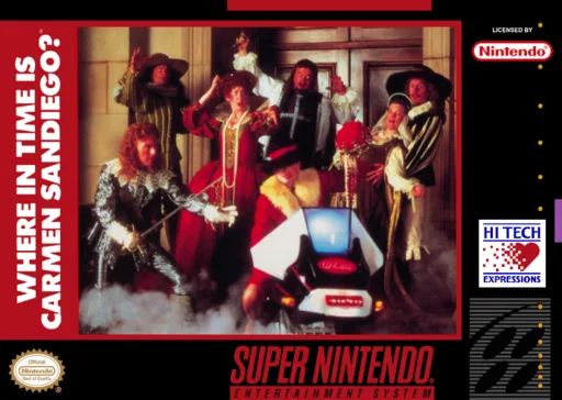 Where in Time Is Carmen Sandiego (SNES) Box Art & Cover