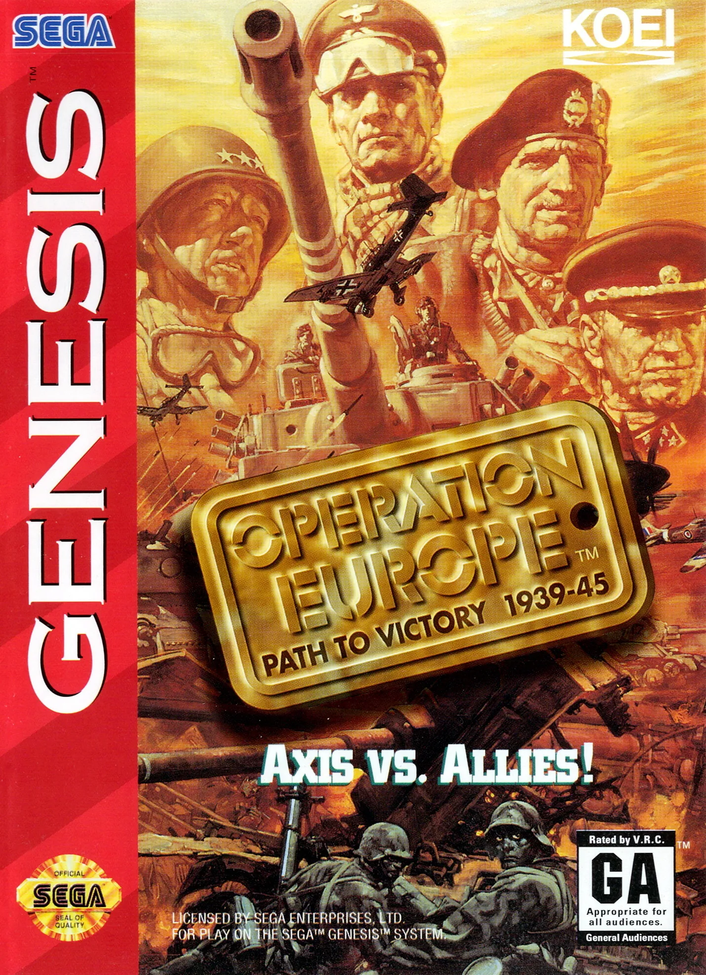 Royal Heroes (MD) Box Art & Cover