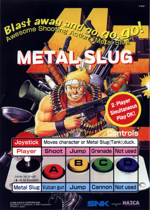 Metal Slug - Super Vehicle-001 (ARCADE) Box Art & Cover