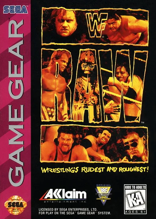 WWF Raw (GAME GEAR) Box Art & Cover