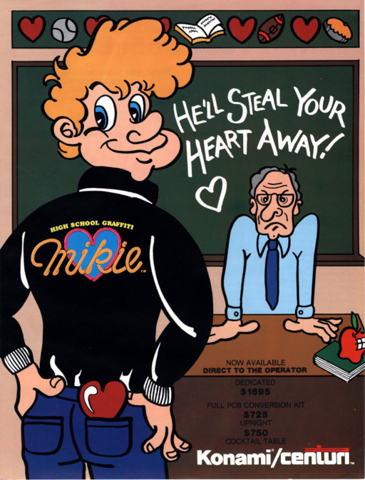 Mikie (ARCADE) Box Art & Cover