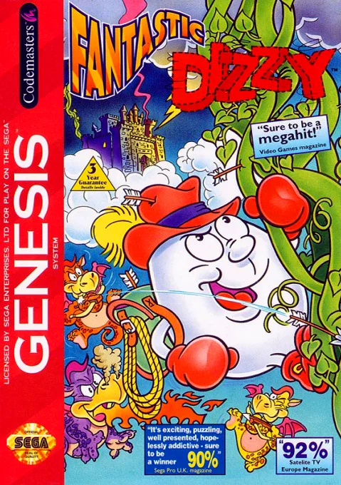Fantastic Dizzy (MD) Box Art & Cover