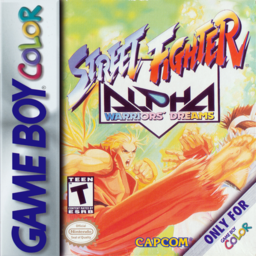 Street Fighter Alpha: Warriors' Dreams (GBC) Box Art & Cover