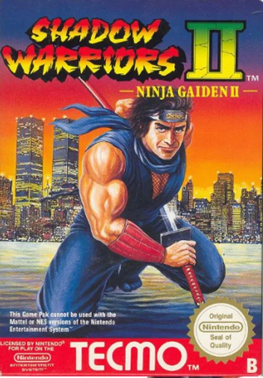 Shadow Warriors II - Ninja Gaiden II (NES) Box Art & Cover