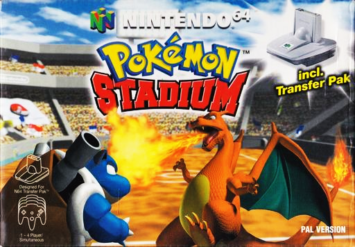 Pokemon Stadium (N64) Box Art & Cover