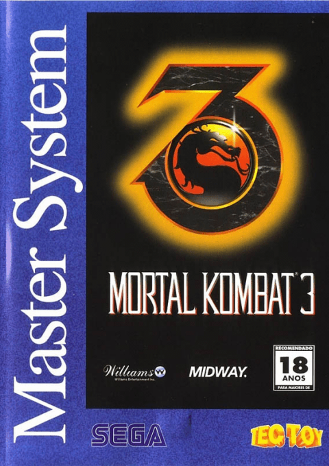 Mortal Kombat 3 (SMS) Box Art & Cover