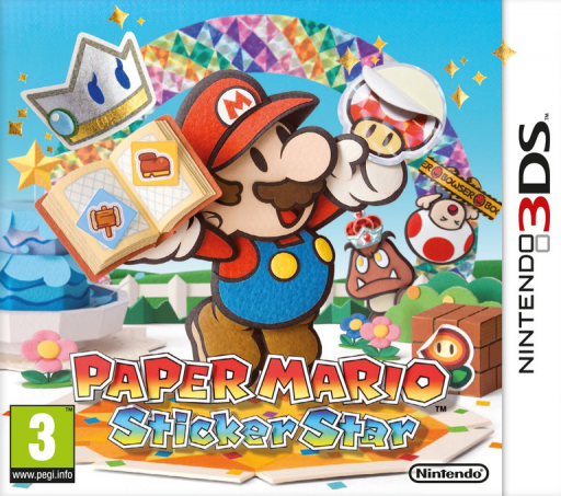 Paper Mario: Sticker Star (3DS) Box Art & Cover
