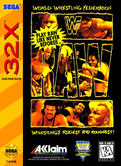 WWF - RAW (32X) Box Art & Cover