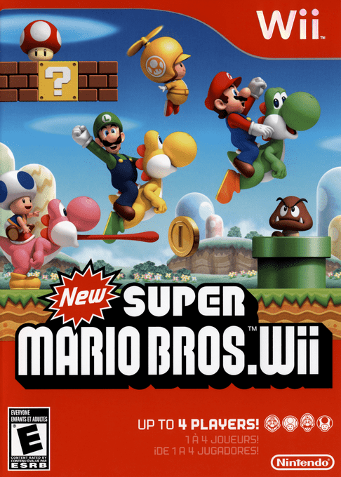New Super Mario Bros. Wii (WII) Box Art & Cover