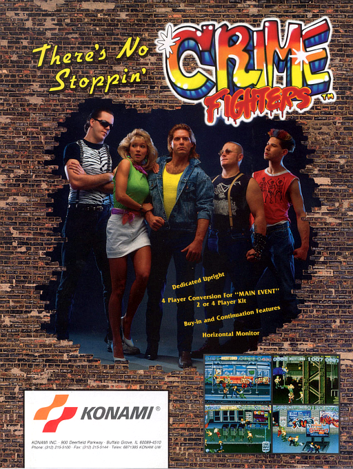 Crime Fighters (World 2 players) (ARCADE) Box Art & Cover