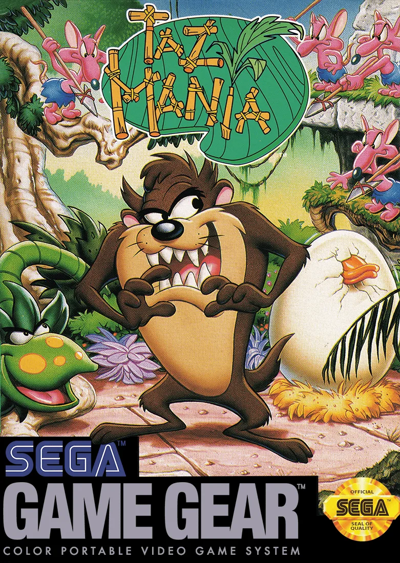 Taz-Mania - The Search For The Lost Seabirds (GAME GEAR) Box Art & Cover