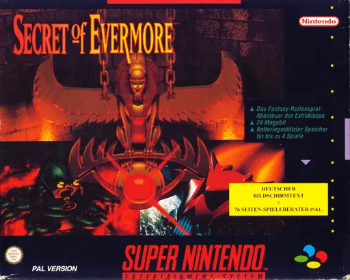 Secret of Evermore (SNES) Box Art & Cover