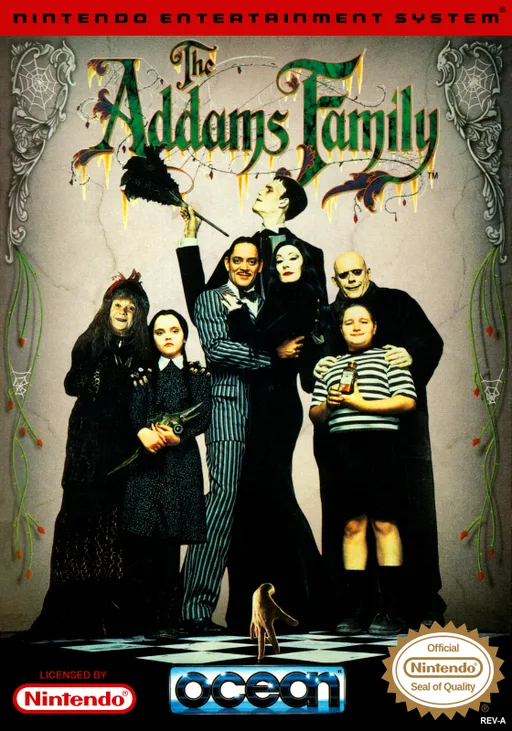 The Addams Family (NES) Box Art & Cover