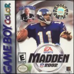 Madden NFL 2002 (GBC) Box Art & Cover