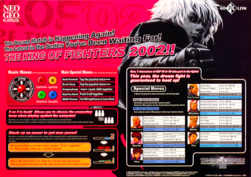The King of Fighters 2002 (NGM-2650 ~ NGH-2650) (ARCADE) Box Art & Cover