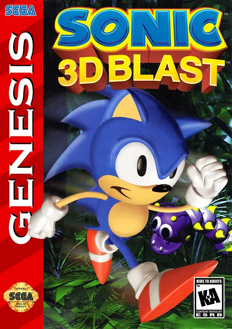 Sonic 3D Blast ~ Sonic 3D Flickies' Island (MD) Box Art & Cover