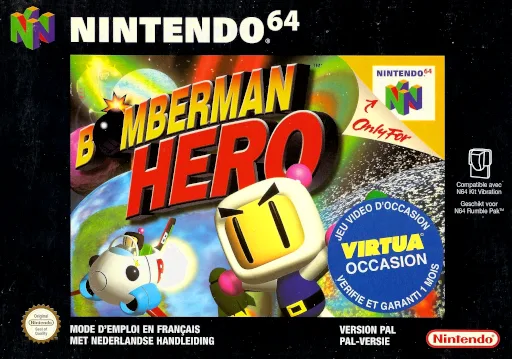 Bomberman Hero - Saving Princess Millian (N64) Box Art & Cover