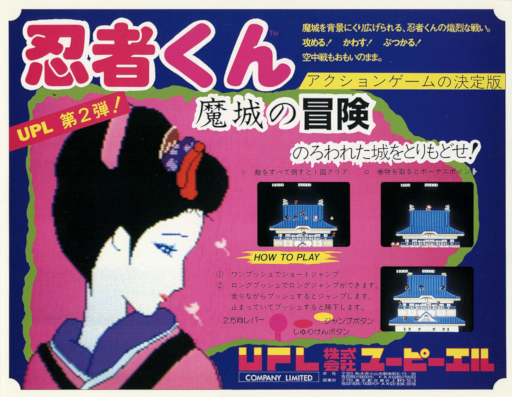 Ninjakun Majou no Bouken (ARCADE) Box Art & Cover