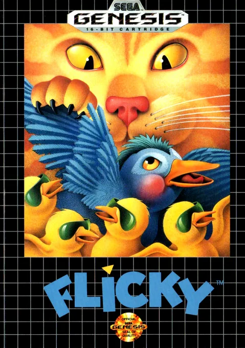 Flicky (MD) Box Art & Cover
