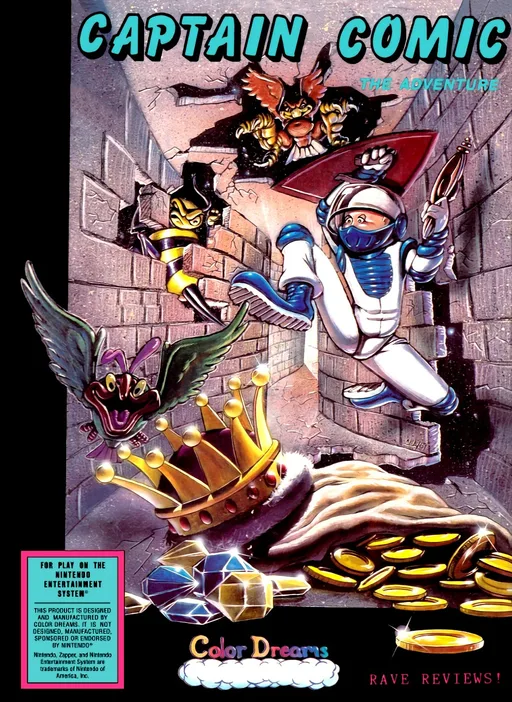 The Adventures of Captain Comic (NES) Box Art & Cover
