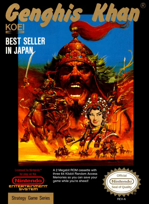 Genghis Khan (NES) Box Art & Cover