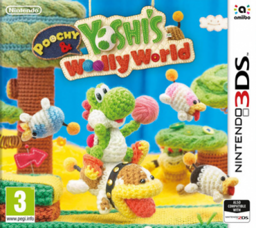 Poochy & Yoshi's Woolly World (3DS) Box Art & Cover