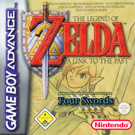 Legend of Zelda, The: A Link to the Past & Four Swords (GBA) Box Art & Cover