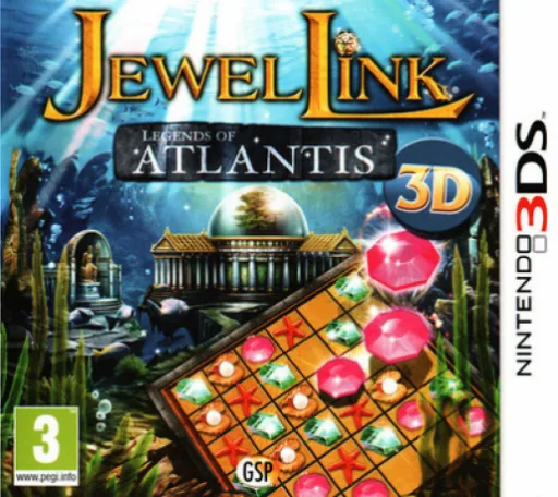 Jewel Link - Legends of Atlantis 3D (3DS) Box Art & Cover