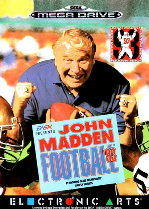John Madden Football '93 (MD) Box Art & Cover