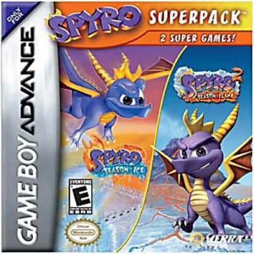 Crash Bandicoot - Endless Adventure + Spyro - Frozen Season (GBA) Box Art & Cover