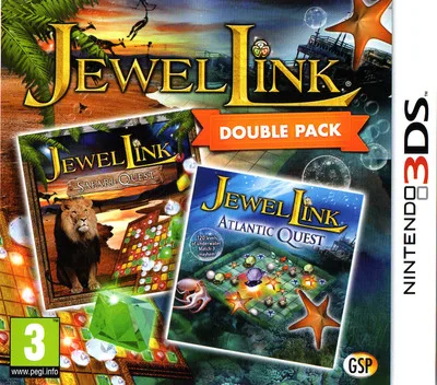 Jewel Link Double Pack - Safari Quest and Atlantic Quest (3DS) Box Art & Cover