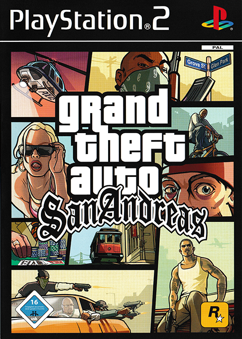 Grand Theft Auto: San Andreas (PS2) Box Art & Cover