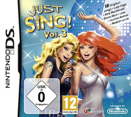 Just Sing! - Vol. 3 (DS) Box Art & Cover