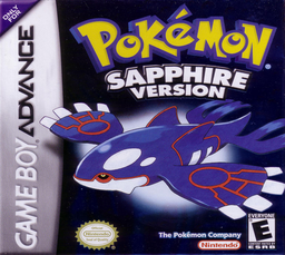 口袋妖怪-蓝宝石 Pokemon - Version Saphir (GBA) Box Art & Cover