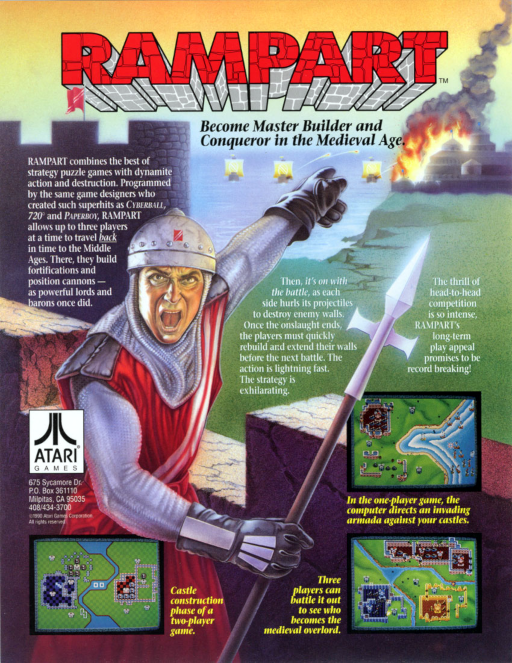 Rampart (Joystick, bigger ROMs) (ARCADE) Box Art & Cover
