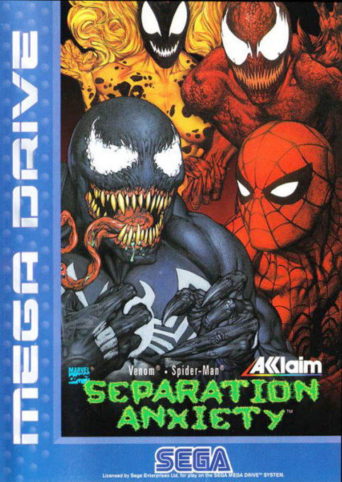 Venom . Spider-Man: Separation Anxiety (MD) Box Art & Cover