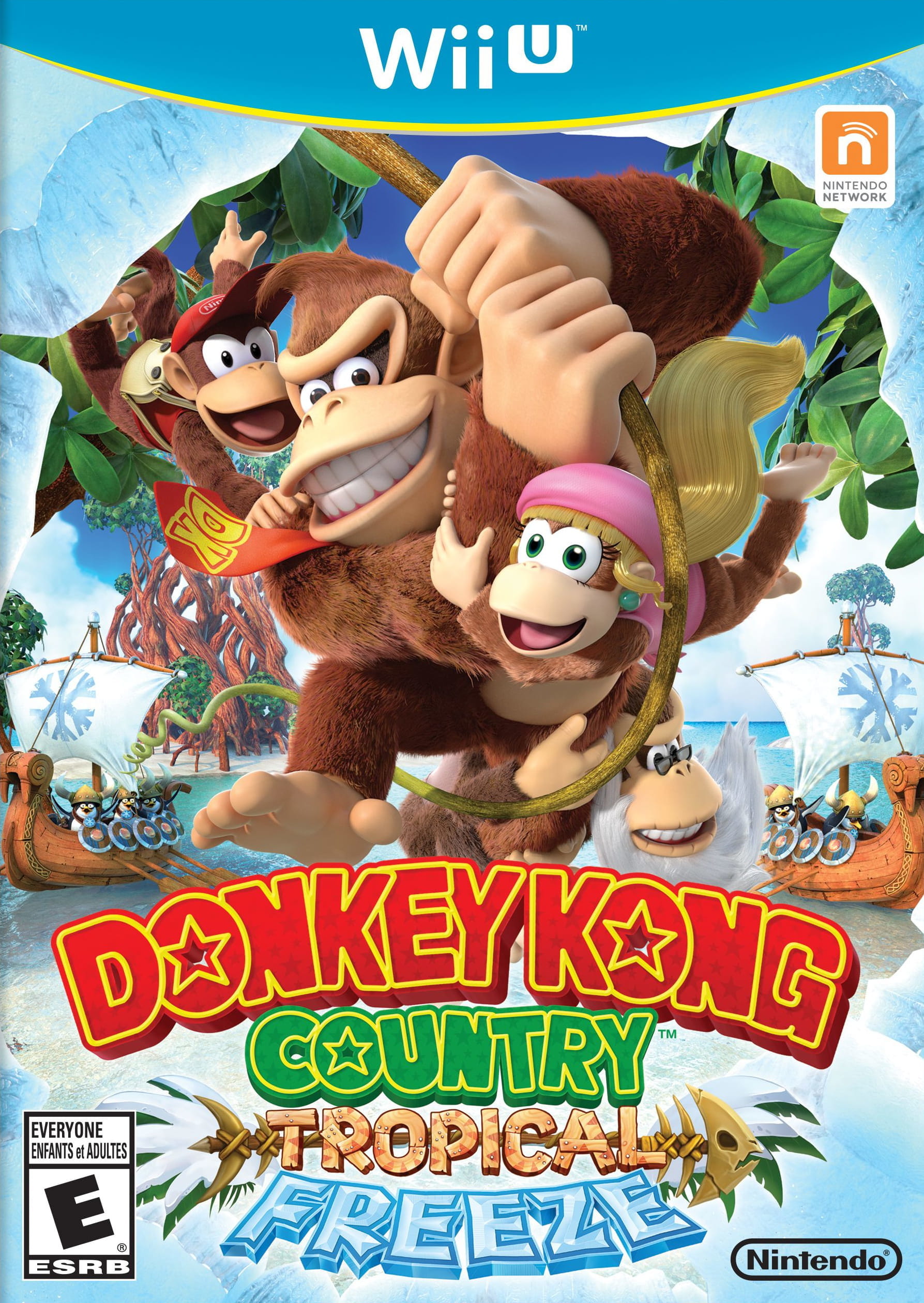 Donkey Kong Country: Tropical Freeze (WIIU) Box Art & Cover