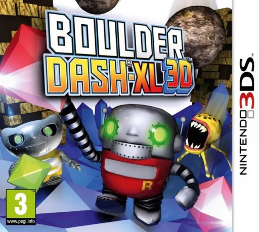Boulder Dash-XL 3D (3DS) Box Art & Cover
