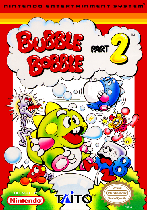 Bubble Bobble Part 2 (NES) Box Art & Cover