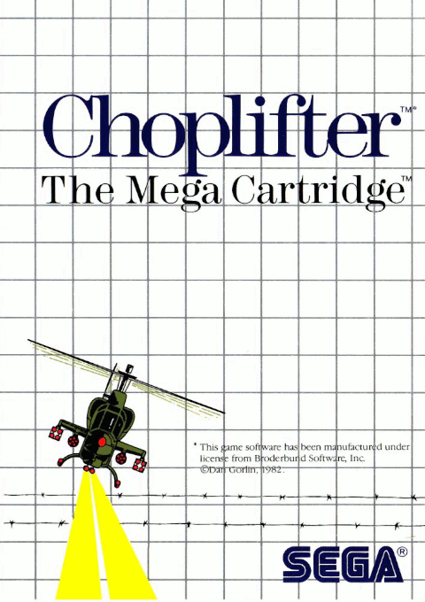 Choplifter (SMS) Box Art & Cover