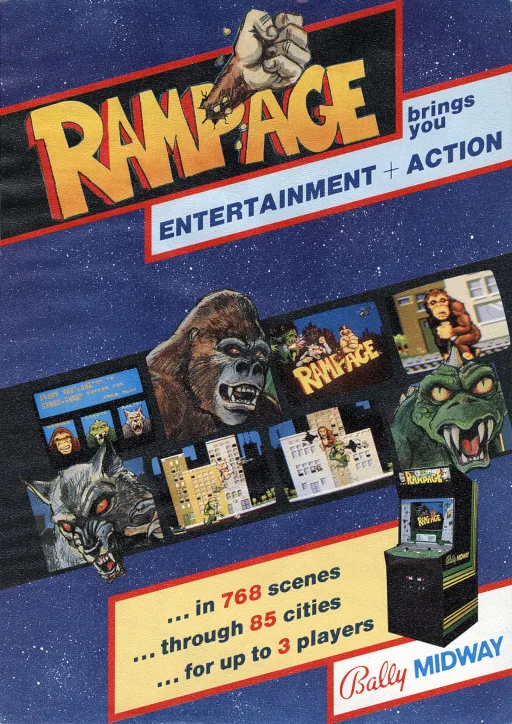 Rampage (ARCADE) Box Art & Cover