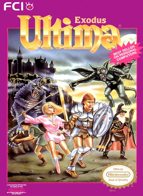 Ultima - Exodus (NES) Box Art & Cover